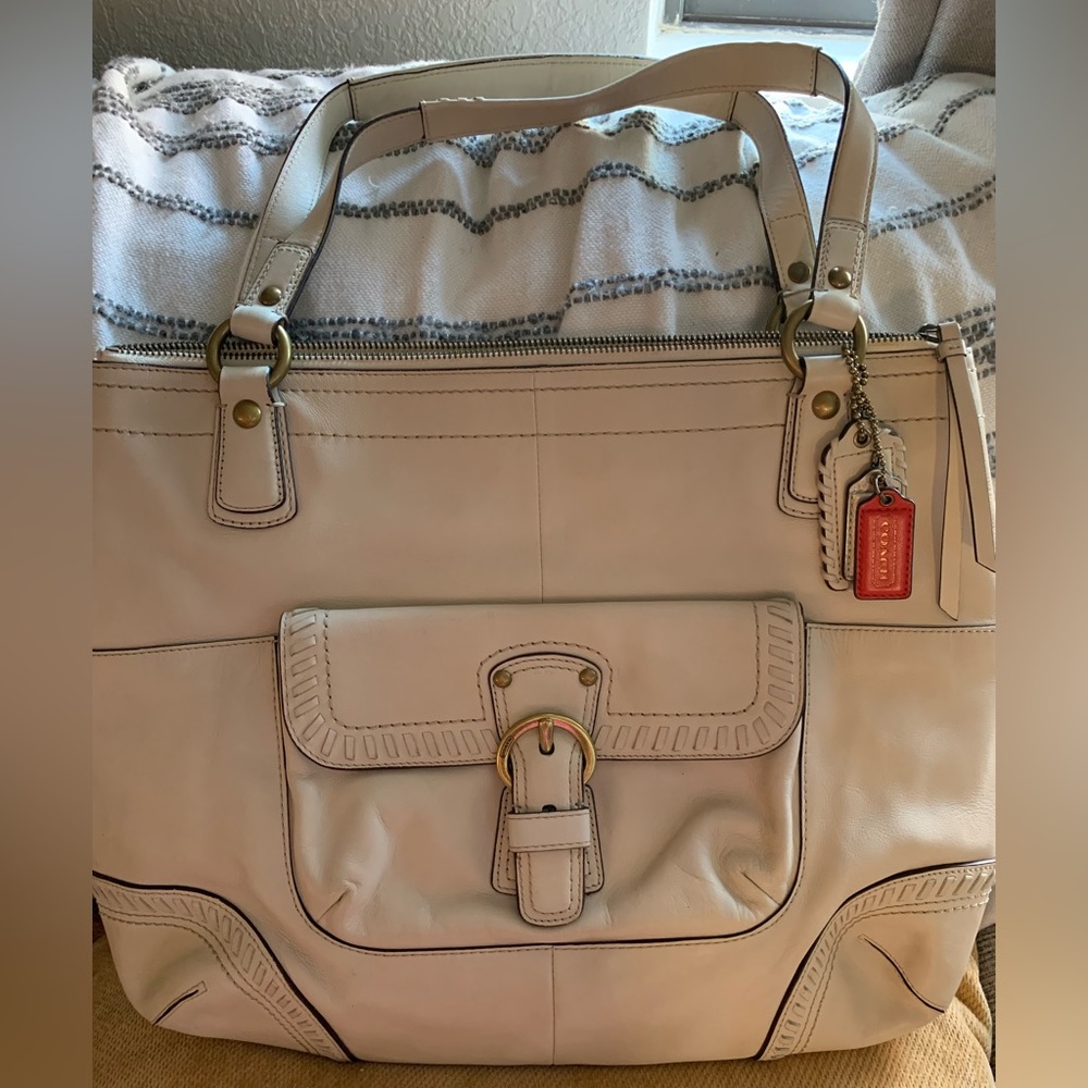 Coach leather tote
